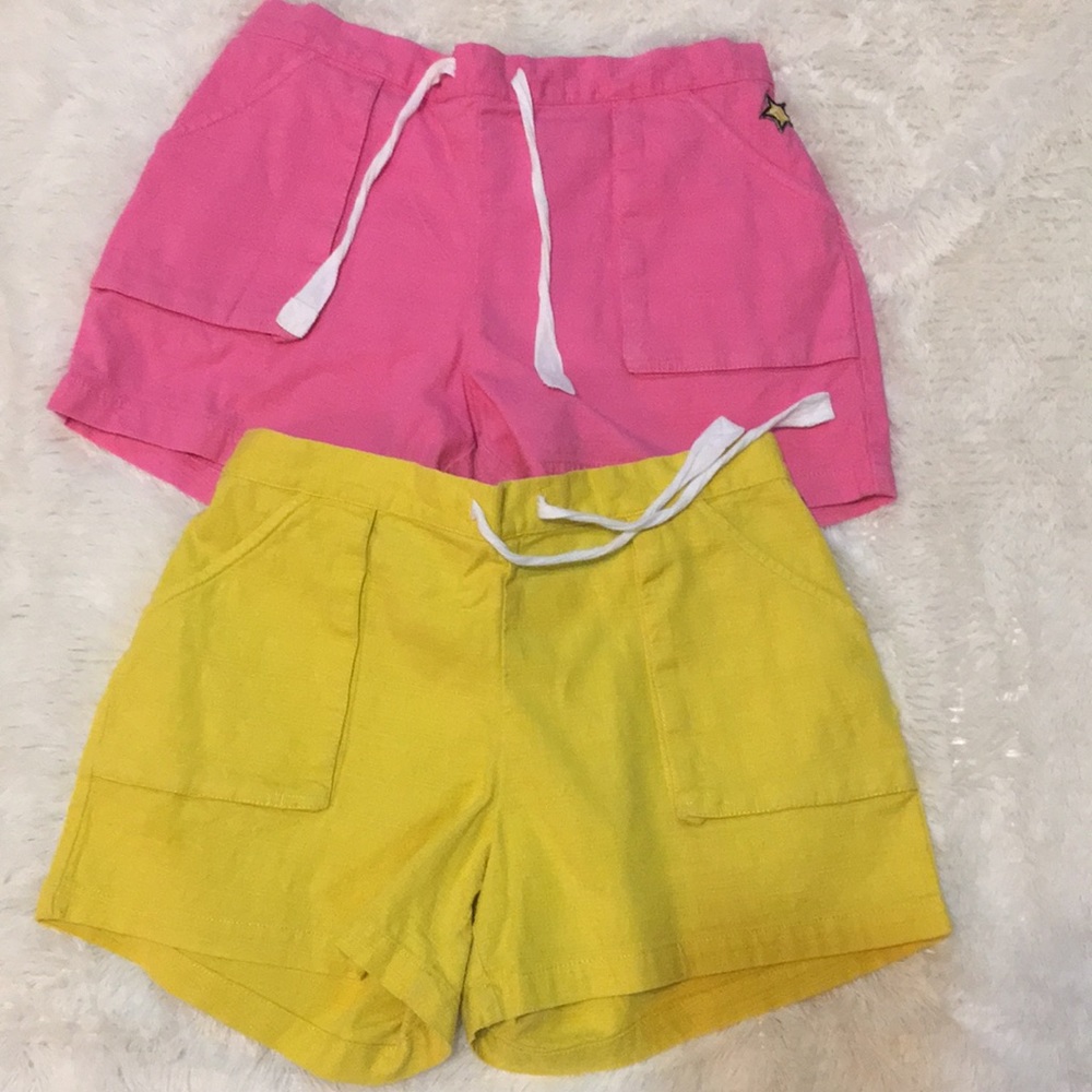 Pink and yellow shorts